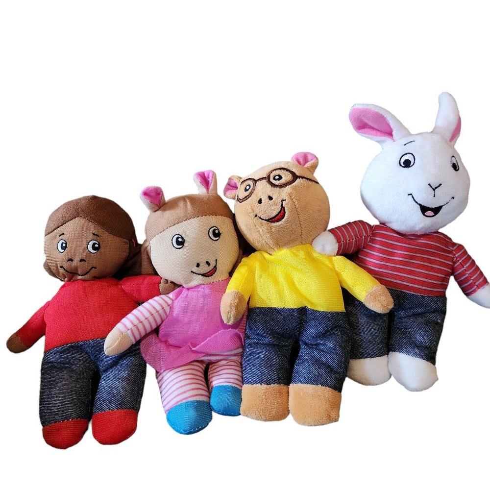 2023 PBS Kids Arthur Marc Brown Stuffed Plush Set of 4 Characters by Greenbrier